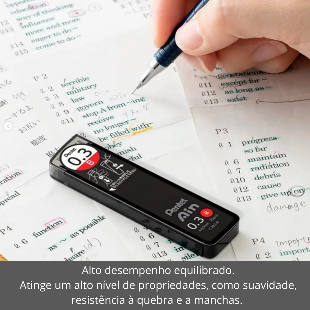 Pentel 0.5 HB 替え芯 40本入 ぺんてる シャープ替芯 アインシュタイン0．5 HB 40本入